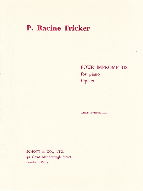 4 Impromptus op. 17