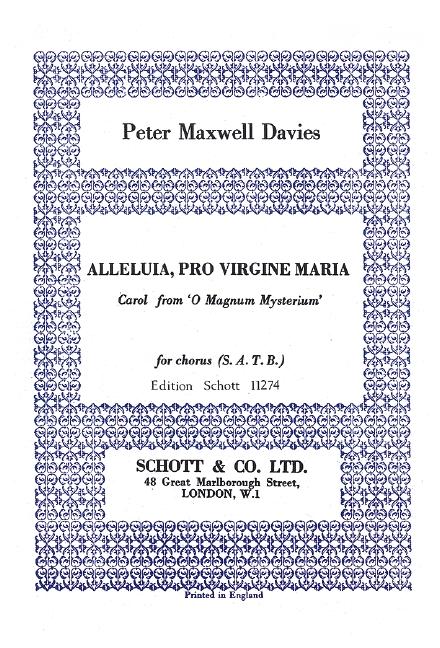 Alleluia pro virgine Maria
