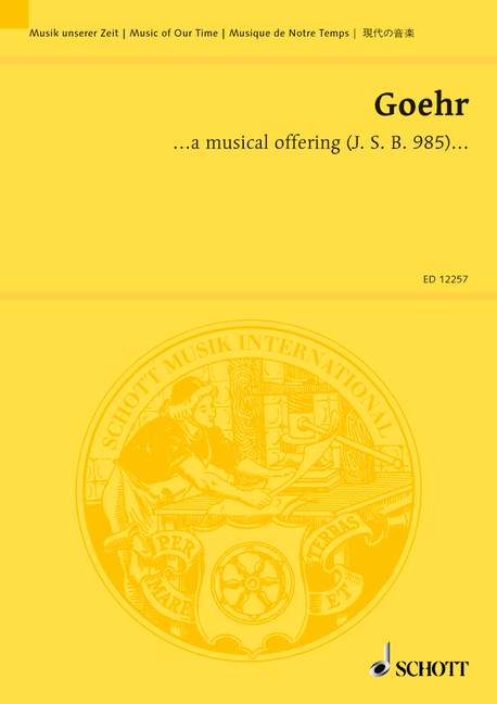 ... a musical offering (J. S. B. 1985) op. 46