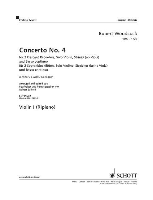 Concerto Nr. 4 a-Moll