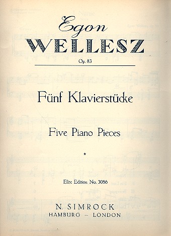 Fünf Klavierstücke op.83