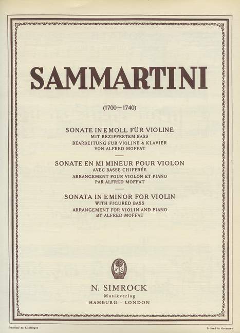 Sonate e-moll