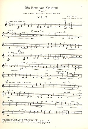 Walzer nach Motiven aus Die Rose von Stambul