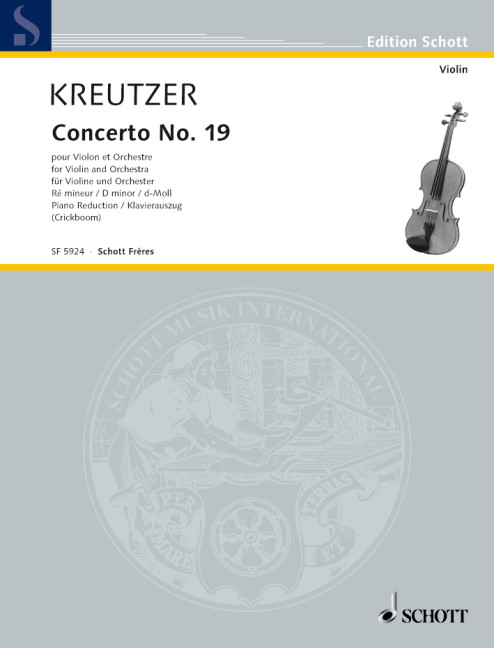 Konzert Nr.19 D-Dur für Violine und Orchester