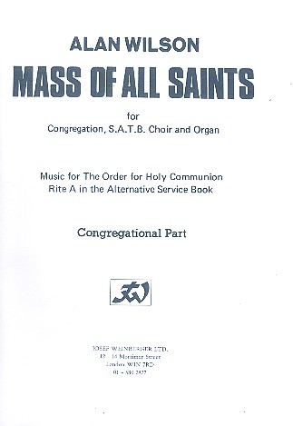 Mass of all Saints for congregation,