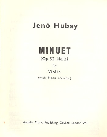 Minuet op.52,2