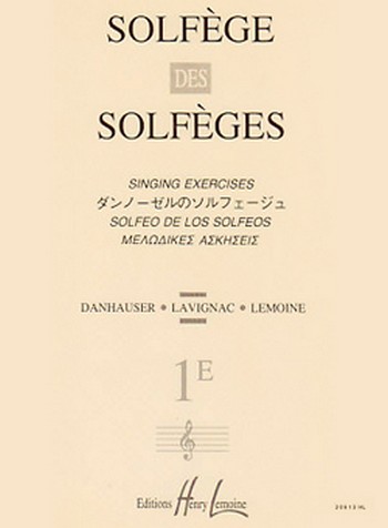 Solfège des Solfèges Vol.1E sans accompagnement