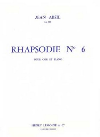 Rhapsodie no.6 op.120