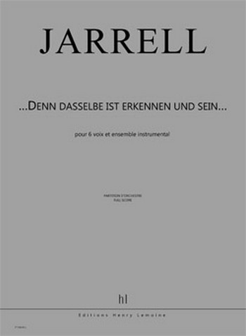 ...Denn dasselbe ist Erkennen und Sein...