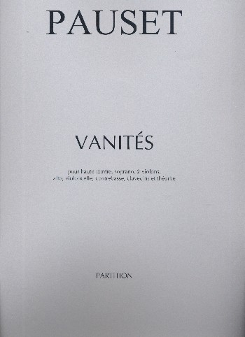 Vanités pour haute-contre, soprano,