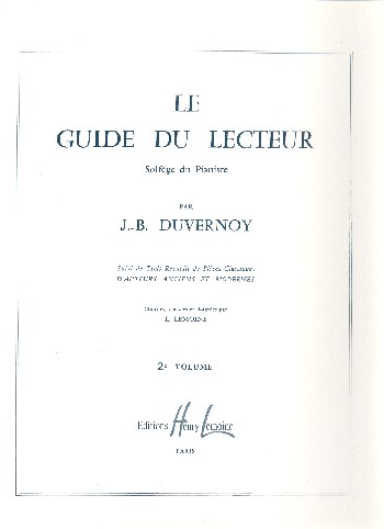 Guide du lecteur vol.2