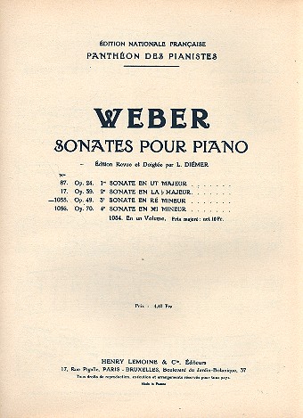 Sonate ré mineur no.3 op.49