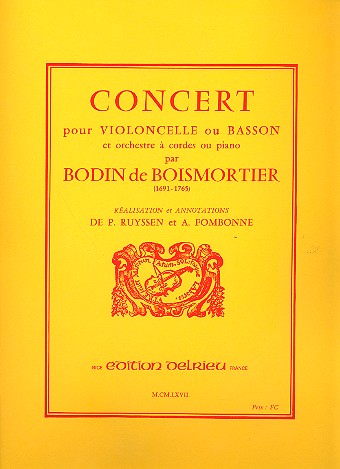 Concert re majeur pour violoncelle ou