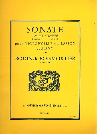 Sonate en mi mineur op.26 pour violoncelle