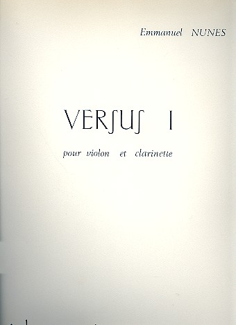 Versus no.1 pour clarinette et violon