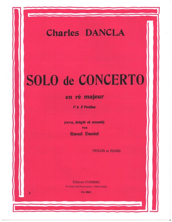 Solo de concerto ré majeur