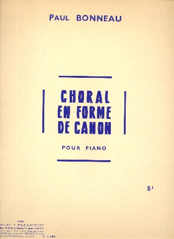 Choral en forme de canon