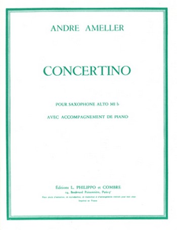 Concertino pour saxophone alto op.125