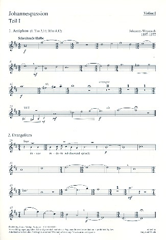 Johannespassion für gem Chor (SAM),