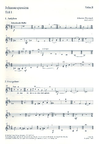 Johannespassion für gem Chor (SAM),