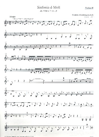 Sinfonia d-Moll BR-WFBC7/Fk65