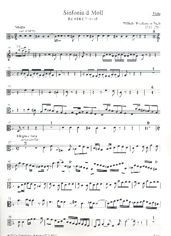 Sinfonia d-Moll BR-WFBC7/Fk65