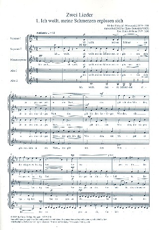 2 Lieder für 5-7 Stimmen (gem Chor)