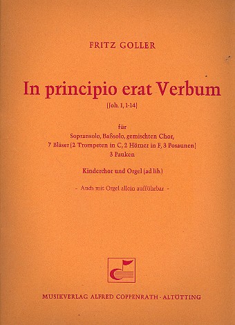 In principio erat verbum für Sopran,