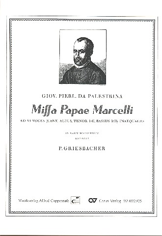 Missa Papae Marcelli für gem Chor