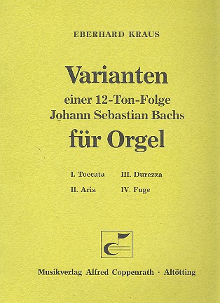 Varianten einer 12-Ton-Folge Johann Sebastian Bachs