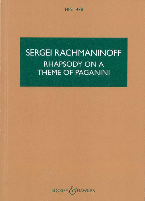 Rhapsodie über ein Thema von Paganini op.43