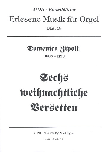 6 weihnachtsliche Versetten