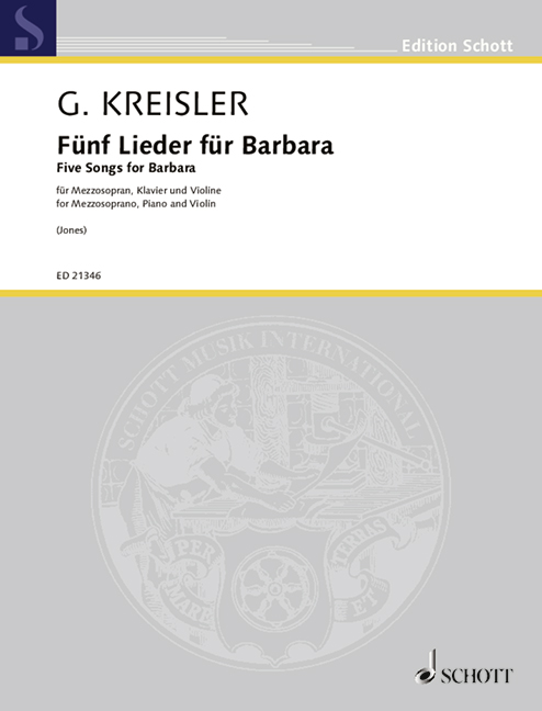 Fünf Lieder für Barbara