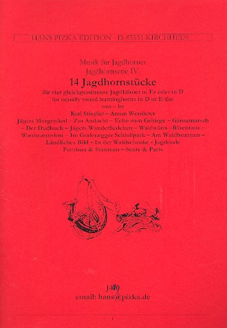 14 Jagdhornstücke