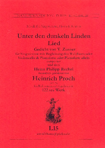 Unter den dunklen Linden op.122