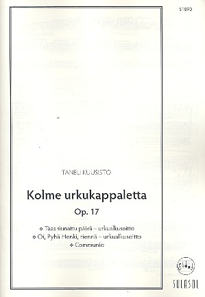 Kolme urkukappaletta op.17