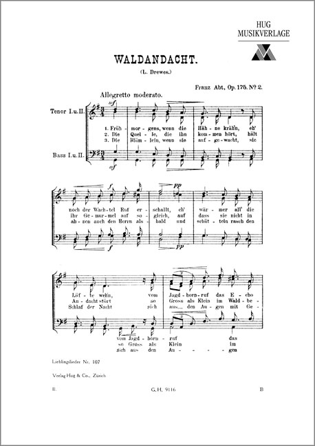 Waldandacht op.175,2