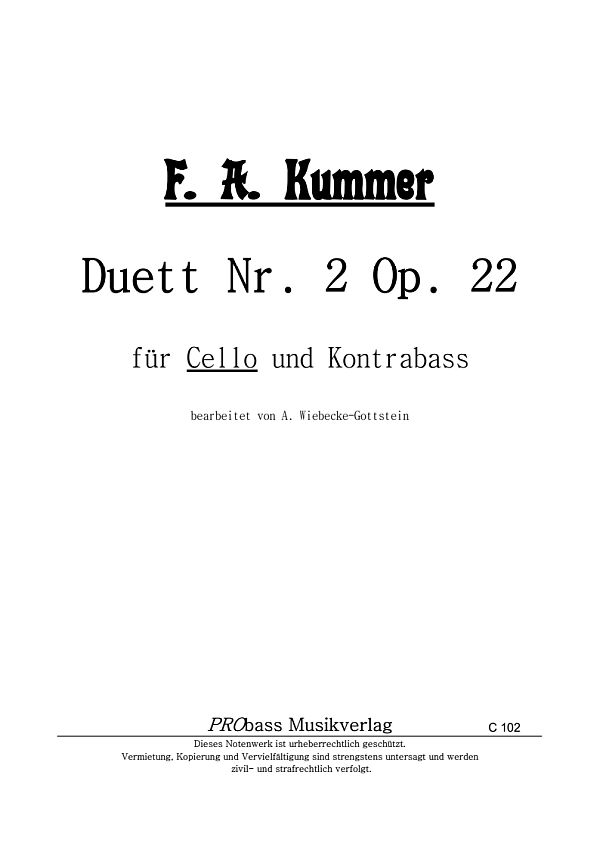 Duett Nr. 2 op. 22 