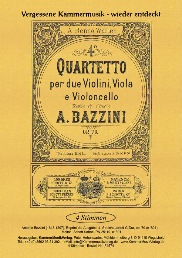 Streichquartett G-Dur Nr.4 op.79
