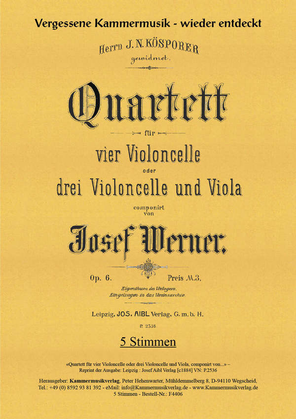 Streichquartett c-Moll op.6