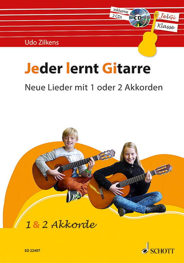 Jeder lernt Gitarre - Liederbuch (+2 CD's)