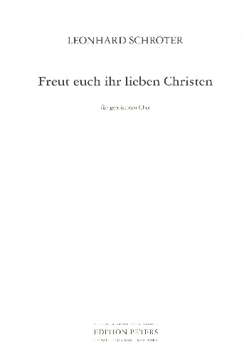 Freut euch ihr lieben Christen