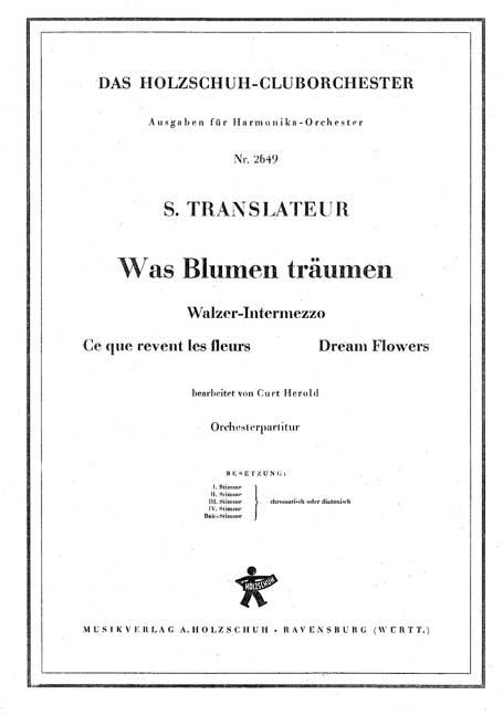 Was Blumen träumen (Walzer-Intermezzo)