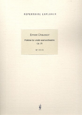 Poème for violin and orchestra Op. 25