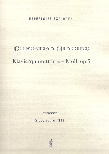 Quintett e-Moll op.5