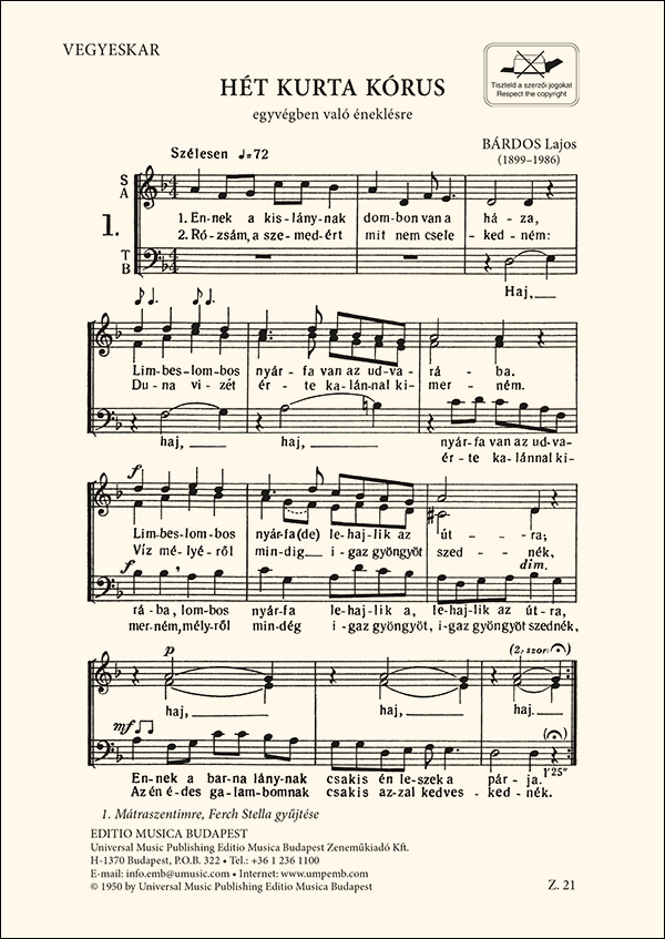 Seven Short Choruses