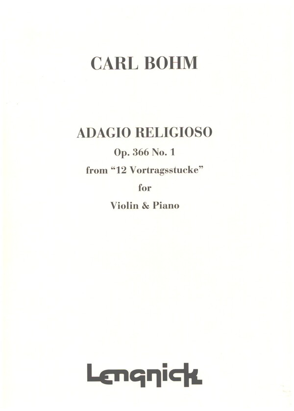 Adagio op.366,1 from '12 Vortragsstücke'