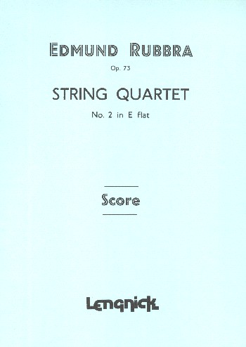 Quartet in E Flat Major no.2 op.73