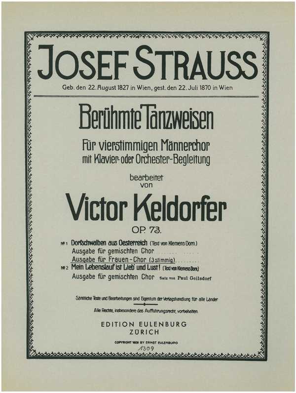 Dorfschwalben aus Österreich op.73,1