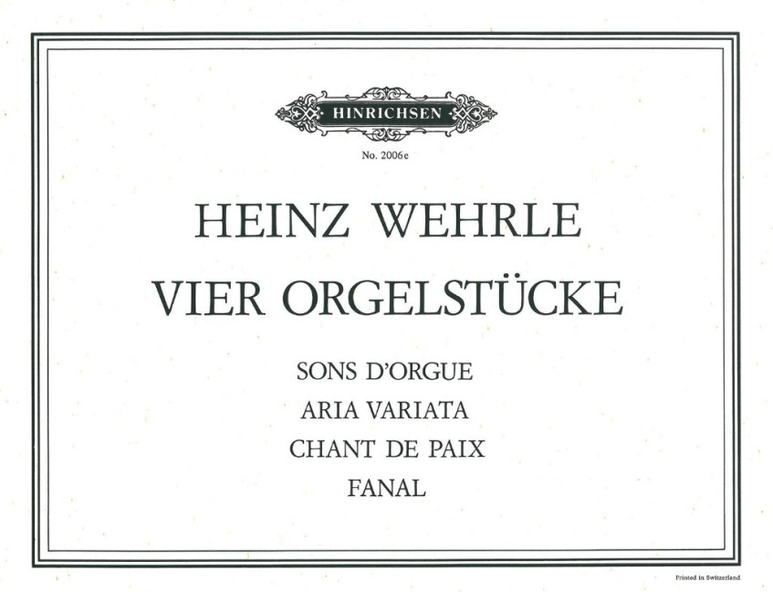 4 Orgelstücke